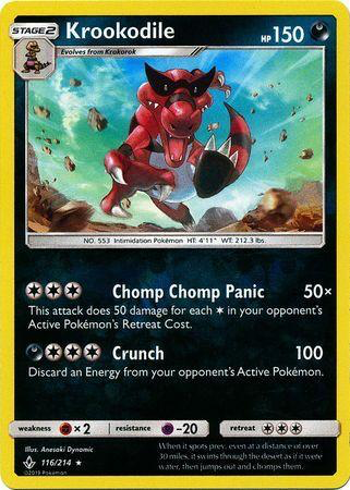 SM Unbroken Bonds 116/214 Krokodile Reverse Holo