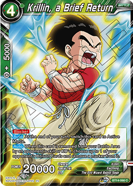 DBS Cross Spirits BT14-066 Krillin, a Brief Return Foil