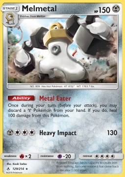SM Unbroken Bonds 129/214 Melmetal Holo Rare