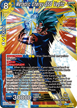 DBS Assault of the Saiyans BT7-118 Meteoric Energy SSB Vegito (SR)