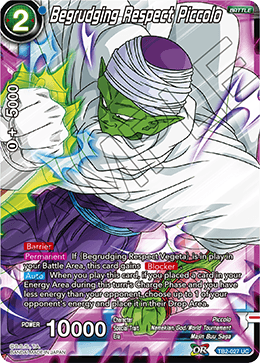 DBS World Martial Arts Tournament TB2-027 Begrudging Respect Piccolo