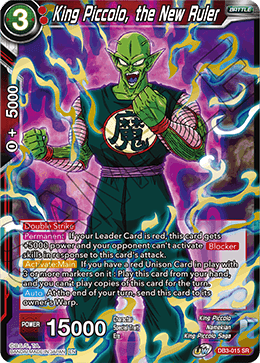 DBS Draft Box 6: Giant's Force DB3-015 King Piccolo, the New Ruler (SR)