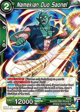 DBS Colossal Warfare BT4-057 Namekian Duo Saonel