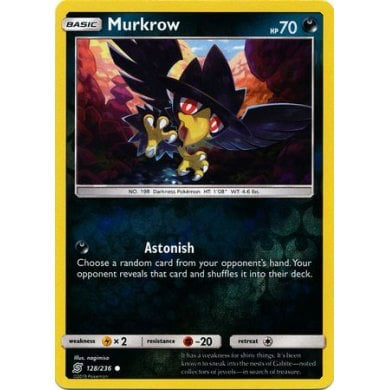 SM Unified Minds 128/236 Murkrow Reverse Holo