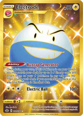 SWSH Chilling Reign 222/198 Electrode Secret Rare