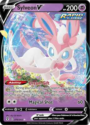 SWSH Evolving Skies 074/203 Sylveon V