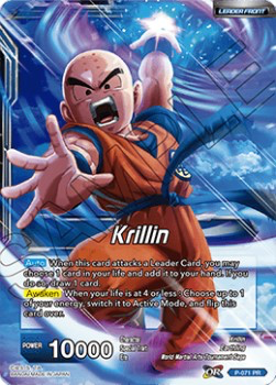 DBS Promotion Card P-071 Krillin (Leader) Foil
