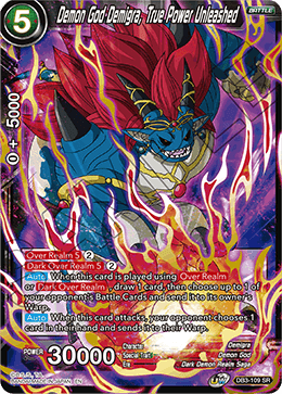DBS Draft Box 6: Giant's Force DB3-109 Demon God Demigra, True Power Unleashed (SR)