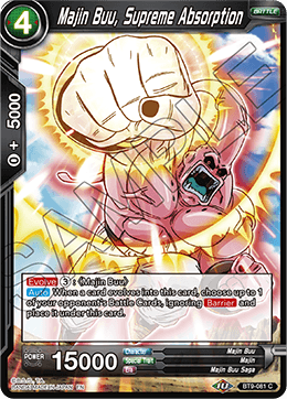 DBS Universal Onslaught BT9-081 Majin Buu, Supreme Absorption Foil