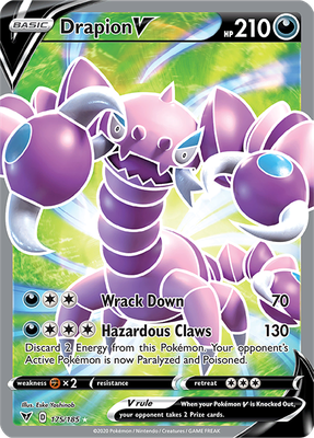 SWSH Vivid Voltage 175/185 Drapion V Full Art