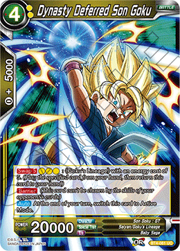 DBS Colossal Warfare BT4-081 Dynasty Deferred Son Goku