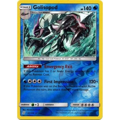 SM Unified Minds 051/236 Golisopod Reverse Holo
