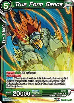 DBS The Tournament of Power TB1-067 True Form Ganos Foil