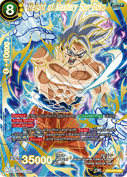 DBS Colossal Warfare BT4-075 Height of Mastery Son Goku (SPR)