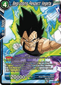 DBS World Martial Arts Tournament TB2-025 Begrudging Respect Vegeta