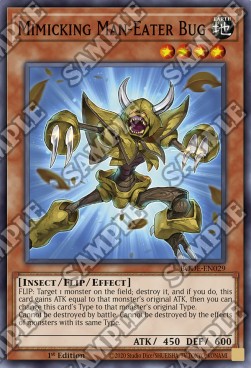 yugioh card man eater bug Yu-Gi-Oh Legend Blue Eyes 1st Edition Super Rare LOB-108 may be 1st or Unlimited Edition Yu-Gi-Oh! Burst of Destiny BODE-EN029