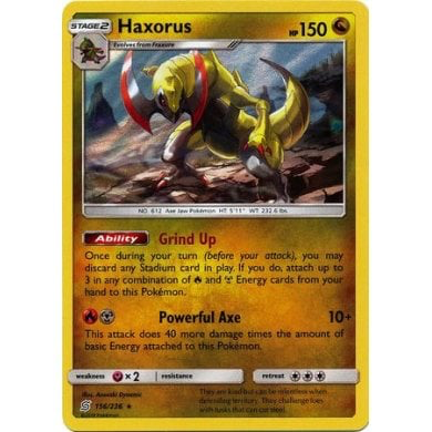 SM Unified Minds 156/236 Haxorus Holo Rare