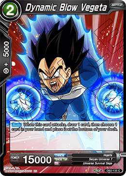 DBS Draft Box 5: Divine Multiverse DB2-135 Dynamic Blow Vegeta