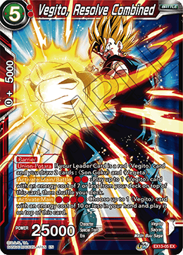 DBS Expansion Set 13: Special Anniversary Box 2020 EX13-05 Vegito, Resolve Combined Foil