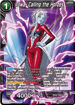 DBS Saiyan Showdown BT15-126 Towa, Calling the Hordes Foil