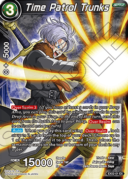 DBS Expansion Set 02: Dark Demon's Villains EX02-01 Time Patrol Trunks