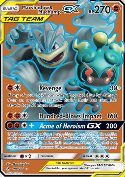 SM Unbroken Bonds 198/214 Marshadow & Machamp GX (Tag Team)