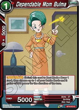 DBS Colossal Warfare BT4-013 Dependable Mom Bulma Foil
