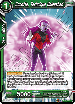 DBS Universal Onslaught BT9-047 Cocotte, Technique Unleashed Foil