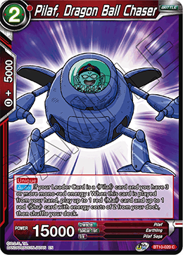 DBS Rise of the Unison Warrior BT10-020 Pilaf, Dragon Ball Chaser