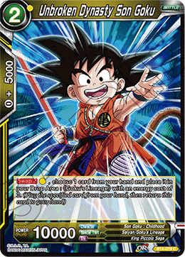 DBS Colossal Warfare BT4-079 Unbroken Dynasty Son Goku Foil