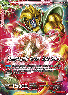 DBS Colossal Warfare BT4-002 Baby / Rampaging Great Ape Baby (Leader) Foil