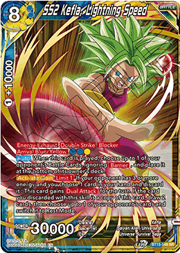 DBS Saiyan Showdown BT15-148 SS2 Kefla, Lightning Speed SR