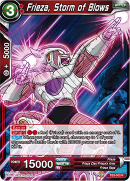 DBS Clash of Fates TB3-003 Frieza, Storm of Blows Foil