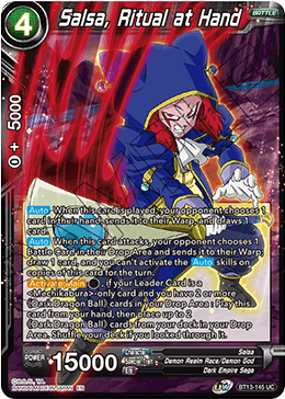 DBS Supreme Rivalry BT13-145 Salsa, Ritual at Hand Foil
