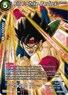 DBS Clash of Fates TB3-019 Final Strike Bardock (SR)