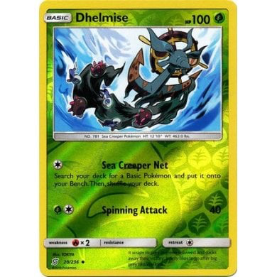 SM Unified Minds 020/236 Dhelmise Reverse Holo