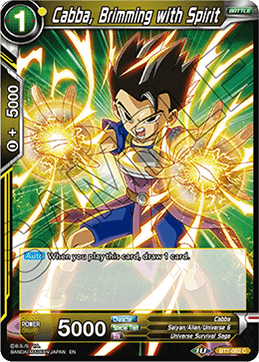 DBS Assault of the Saiyans BT7-082 Cabba, Brimming with Spirit Foil