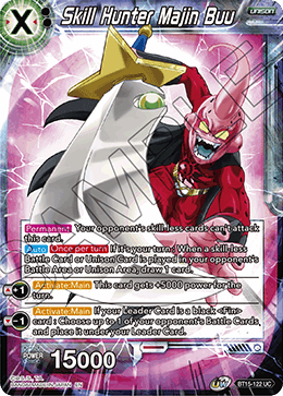 DBS Saiyan Showdown BT15-122 Skill Hunter Majin Buu Foil