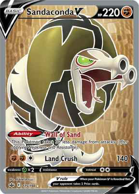 SWSH Chilling Reign 175/198 Sandaconda V Full Art