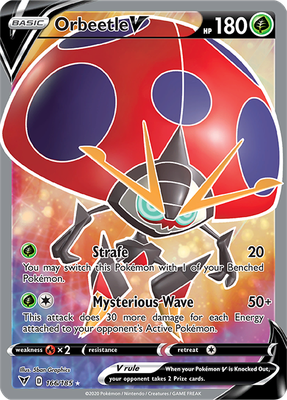 SWSH Vivid Voltage 166/185 Orbeetle V Full Art