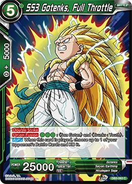 DBS Draft Box 6: Giant's Force DB3-063 SS3 Gotenks, Full Throttle