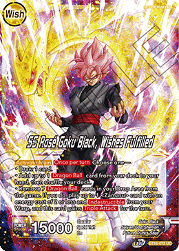 DBS Realm of the Gods BT16-072 Zamasu / SS Rose Goku Black, Wishes Fulfilled (Leader) Foil