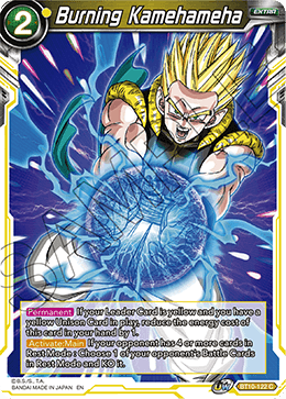 DBS Rise of the Unison Warrior BT10-122 Burning Kamehameha