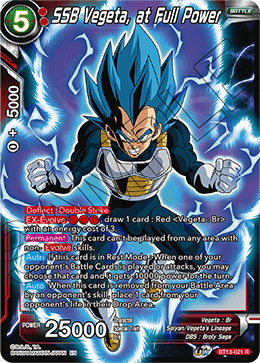 DBS Supreme Rivalry BT13-021 SSB Vegeta, at Full Power Foil