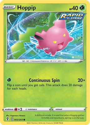 SWSH Evolving Skies 002/203 Hoppip