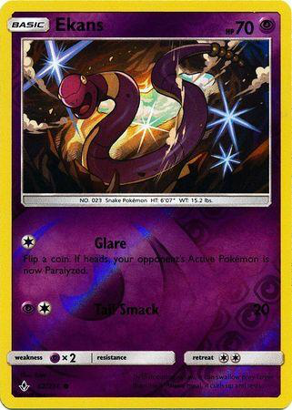 SM Unbroken Bonds 062/214 Ekans Reverse Holo