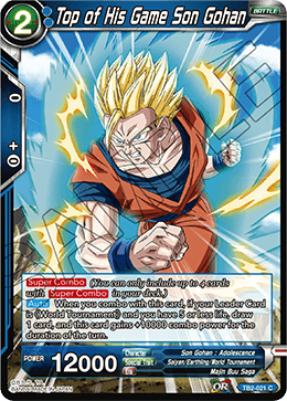 DBS World Martial Arts Tournament TB2-021 Top of His Game Son Gohan Foil