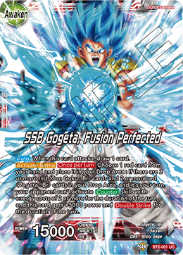 DBS Destroyer Kings BT6-001 Son Goku and Vegeta / SSB Gogeta, Fusion Perfected (Leader) Foil