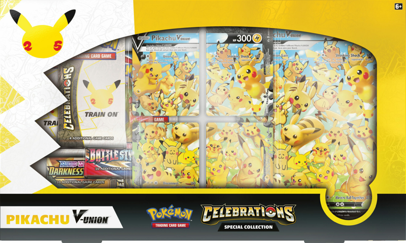 Pokemon Celebrations Pikachu V-Union Collection Box