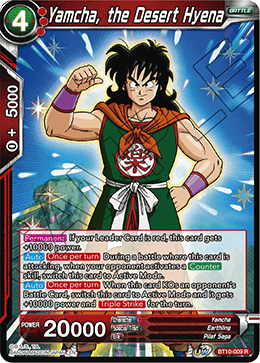 DBS Rise of the Unison Warrior BT10-009 Yamcha, the Desert Hyena